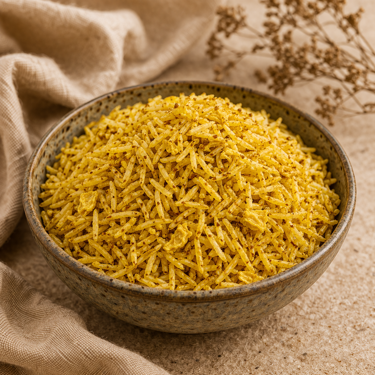 Arroz Basmati con Cúrcuma y Jengibre