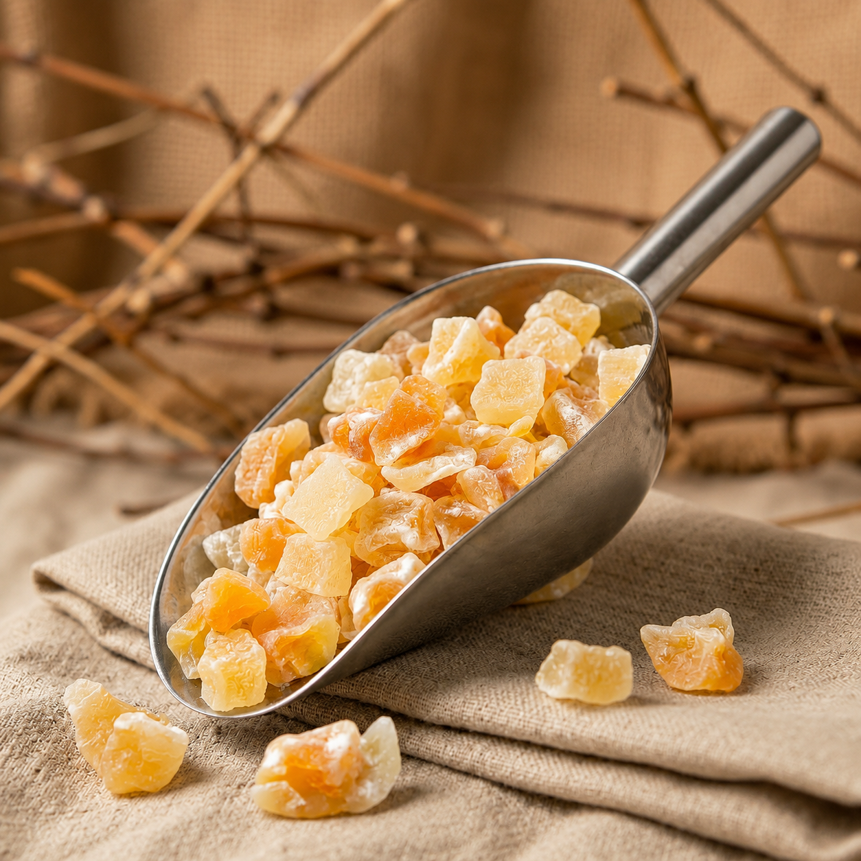 Melón Cantalupe Deshidratado sin Azúcar