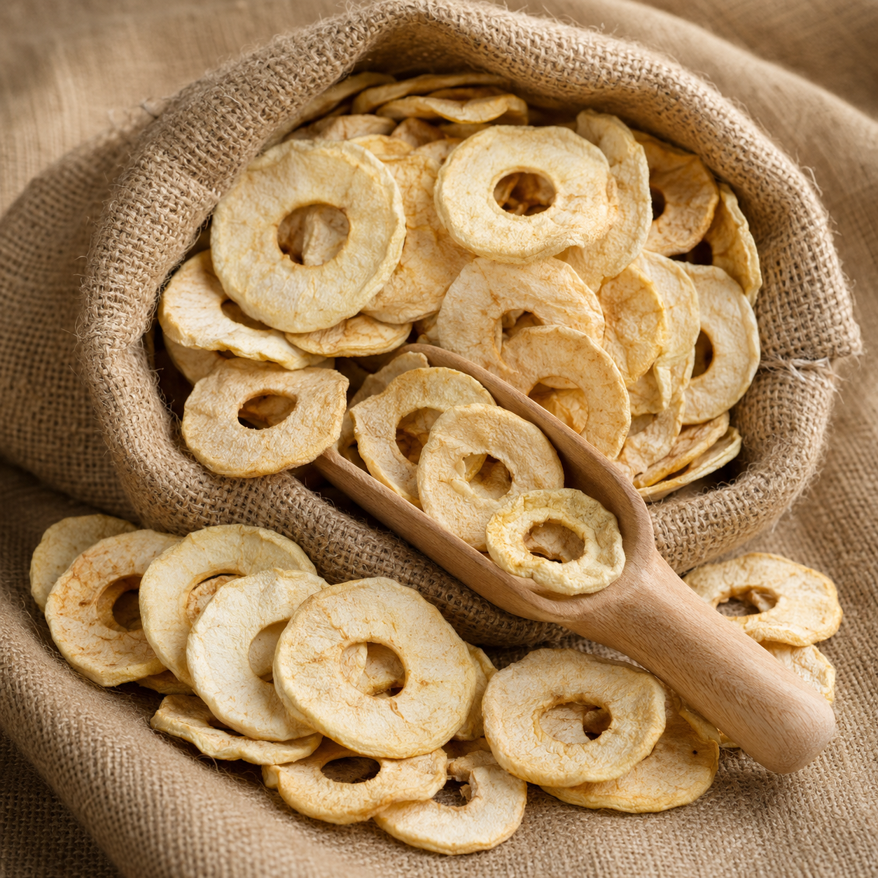 Manzana Deshidratada sin Azúcar