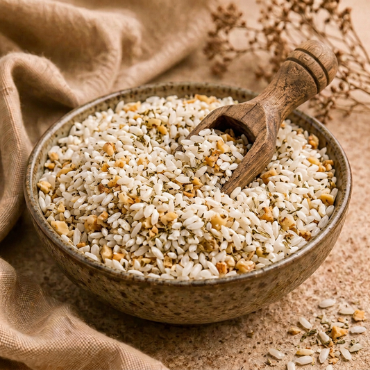 Risotto de Albahaca y Frutos Secos